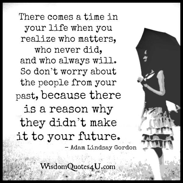 There comes a time in your life when you realize